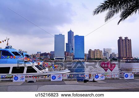 Taiwan, Kaohsiung, True Love Ferry Pier View Large Photo Image Stock Image - Taiwan, Kaohsiung, True Love Ferry Pier. Fotosearch
