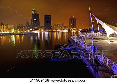 Taiwan, Kaohsiung, True Love Ferry Pier View Large Photo Image Stock Photo - Taiwan, Kaohsiung, True Love Ferry Pier. Fotosearch