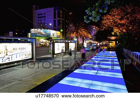 Taiwan, Kaohsiung, Urban Spotlight Arcade View Large Photo Image Stock Image - Taiwan, Kaohsiung, Urban Spotlight Arcade. Fotosearch