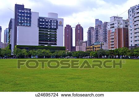 Taiwan, Taichung, Citizen Square View Large Photo Image Picture - Taiwan, Taichung, Citizen Square. Fotosearch