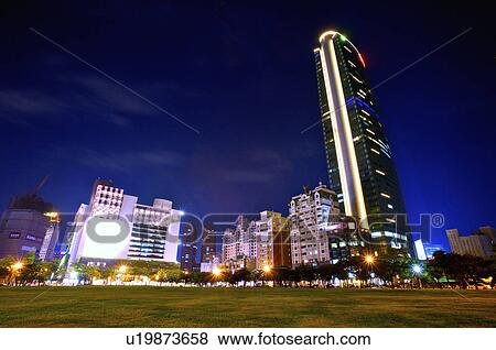 Stock Photo - Taiwan, Taichung, Citizen Square. Fotosearch