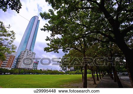 Stock Photo - Taiwan, Taichung, Citizen Square. Fotosearch