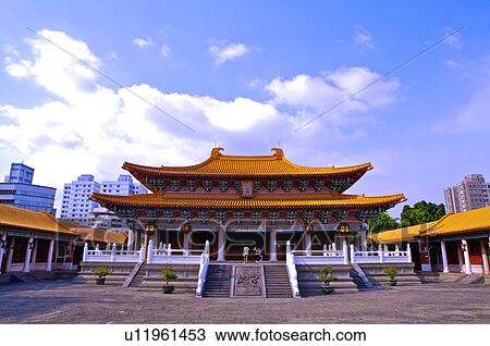 Stock Image - Taiwan, Taichung, Confucian Temple. Fotosearch