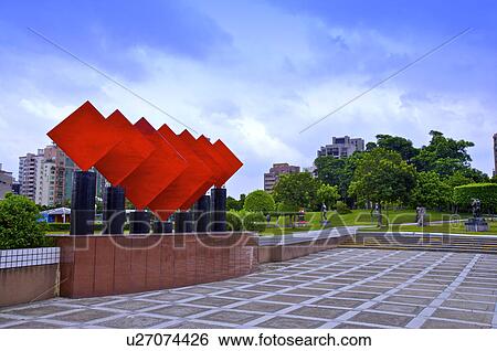 Taiwan, Taichung, Fengle Sculpture Park View Large Photo Image Stock Photograph - Taiwan, Taichung, Fengle Sculpture Park. Fotosearch