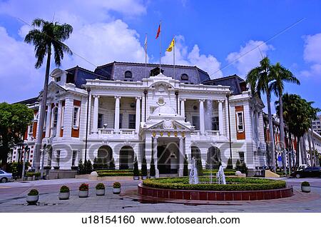 Stock Image - Taiwan, Taichung, Taichung City Hall. Fotosearch