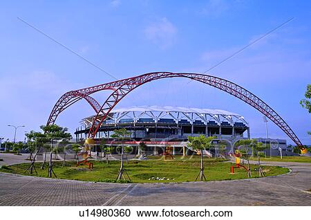 Taiwan, Taichung, Taichung Intercontinental Baseball Stadium View Large Photo Image Stock Image - Taiwan, Taichung, Taichung Intercontinental Baseball Stadium. Fotosearch
