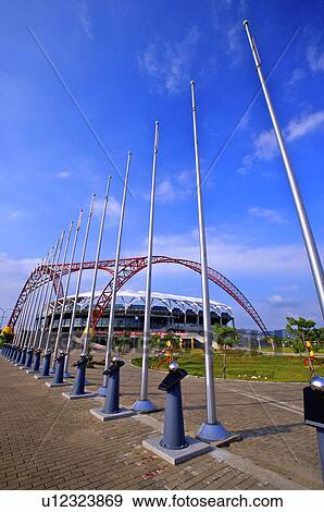 Stock Photo - Taiwan, Taichung, Taichung Intercontinental Baseball Stadium. Fotosearch