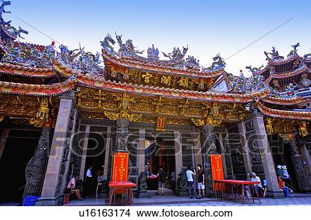 Taiwan, Taichung, Dajia Town, Chenlan Temple View Large Photo Image Picture - Taiwan, Taichung, Dajia Town, Chenlan Temple. Fotosearch