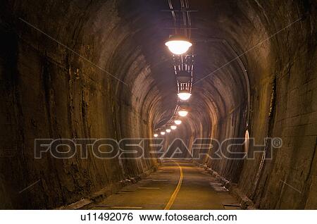 Stock Photograph - Taiwan, Taichung, Houli Township, Hou Fong Bikeway, No. 9 Tunnel. Fotosearch