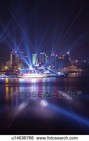 China, Chongqing, Convergence Of Two Rivers, Chaotianmen Pier View Large Photo Image Stock Photograph - China, Chongqing, Convergence Of Two Rivers, Chaotianmen Pier. Fotosearch