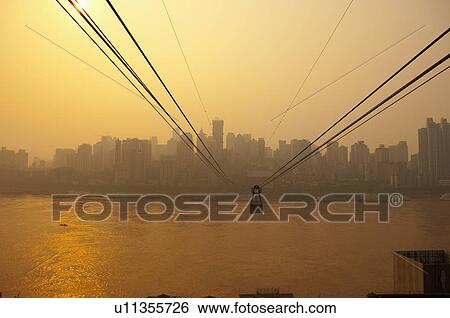 China, Chongqing, Steel Cable View Large Photo Image Stock Photograph - China, Chongqing, Steel Cable. Fotosearch