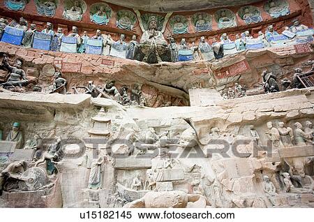A Scene of the Hell, The Dazu Rock Carvings, Chongqing, China View Large Photo Image Stock Photography - A Scene of the Hell, The Dazu Rock Carvings, Chongqing, China. Fotosearch