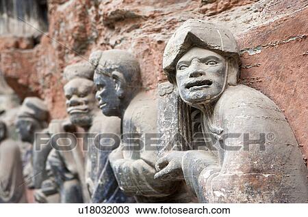 Baoding Mountain Rock Carvings in Chongqing, The Dazu Rock Carvings, China View Large Photo Image Stock Image - Baoding Mountain Rock Carvings in Chongqing, The Dazu Rock Carvings, China. Fotosearch