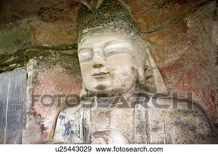 Baoding Mountain Rock Carvings in Chongqing, The Dazu Rock Carvings, China View Large Photo Image Stock Photo - Baoding Mountain Rock Carvings in Chongqing, The Dazu Rock Carvings, China. Fotosearch