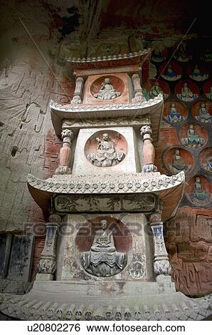 Baoding Mountain Rock Carvings in Chongqing, The Dazu Rock Carvings, China View Large Photo Image Stock Photograph - Baoding Mountain Rock Carvings in Chongqing, The Dazu Rock Carvings, China. Fotosearch
