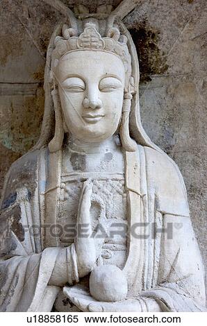 Stock Photography - Baoding Mountain Rock Carvings in Chongqing, The Dazu Rock Carvings, China. Fotosearch