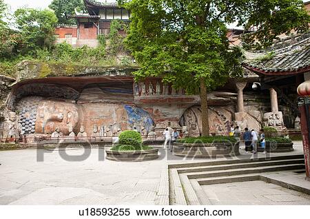 Sakyamuni Entering Nirvana, a stone carving of sleeping Buddha, The Dazu Rock Carvings, Chongqing, China View Large Photo Image Stock Photography - Sakyamuni Entering Nirvana, a stone carving of sleeping Buddha, The Dazu Rock Carvings, Chongqing, China. Fotosearch