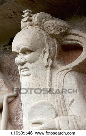 Statue Of Mountain Deity in Chongqing, The Dazu Rock Carvings, China View Large Photo Image Stock Photograph - Statue Of Mountain Deity in Chongqing, The Dazu Rock Carvings, China. Fotosearch
