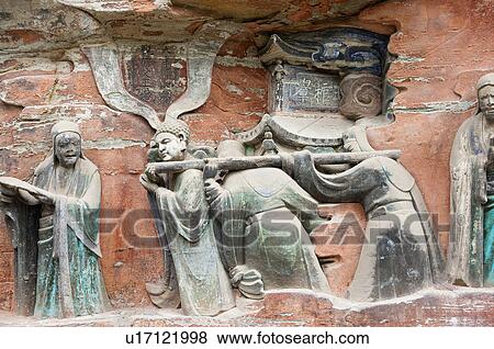 Stone Carving of Stories Of Filial Piety, The Dazu Rock Carvings, Chongqing, China View Large Photo Image Stock Photo - Stone Carving of Stories Of Filial Piety, The Dazu Rock Carvings, Chongqing, China. Fotosearch