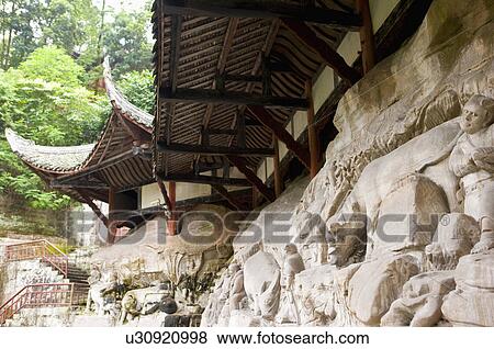 Stone Carving, The Cowherd's Pasture Land, The Dazu Rock Carvings, Chongqing, China View Large Photo Image Stock Photo - Stone Carving, The Cowherd's Pasture Land, The Dazu Rock Carvings, Chongqing, China. Fotosearch