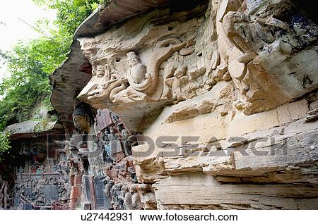 The Dazu Rock Carvings in Chongqing, China View Large Photo Image Stock Image - The Dazu Rock Carvings in Chongqing, China. Fotosearch