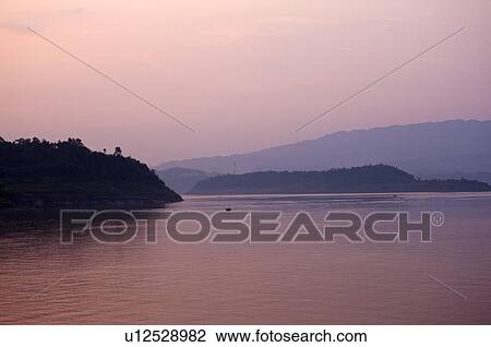 Stock Image - China, Yangtze River, Three Gorges. Fotosearch