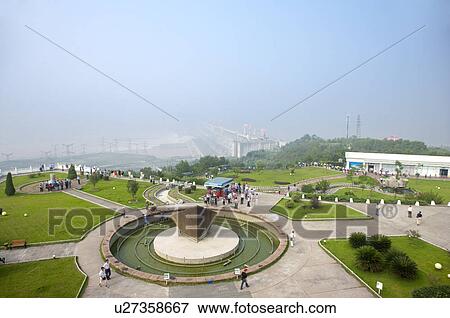 Stock Photo - China, Yangtze River, Three Gorges, Three Gorges Dam. Fotosearch