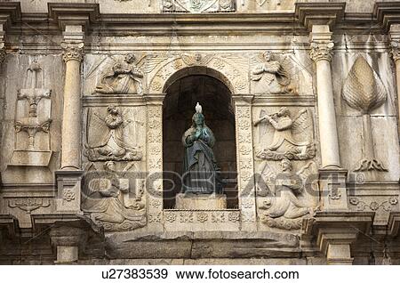 Stock Photo - China, Macou, Ruins of Saint Paul's, UNESCO, World Cultural Heritage. Fotosearch