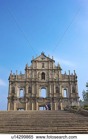 China, Macou, Ruins of Saint Paul's, UNESCO, World Cultural Heritage View Large Photo Image Stock Photography - China, Macou, Ruins of Saint Paul's, UNESCO, World Cultural Heritage. Fotosearch