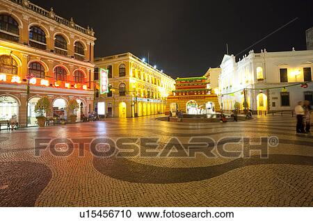 China, Macou, Senado Square, UNESCO, World Cultural Heritage View Large Photo Image Stock Image - China, Macou, Senado Square, UNESCO, World Cultural Heritage. Fotosearch