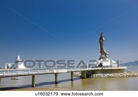 China, Macou, Statue of Guanyin View Large Photo Image Stock Photo - China, Macou, Statue of Guanyin. Fotosearch