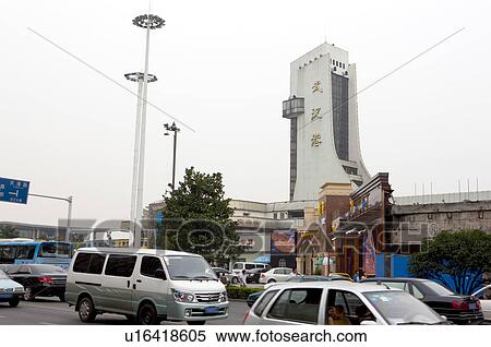 Stock Photography - China, Hubei Province, Wuhan, Hankou, Wuhan Port. Fotosearch
