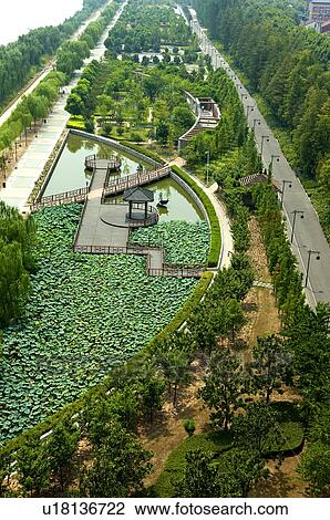 China, Hubei Province, Wuhan, Hanyang, Qingchuan Pavilion Park View Large Photo Image Stock Image - China, Hubei Province, Wuhan, Hanyang, Qingchuan Pavilion Park. Fotosearch