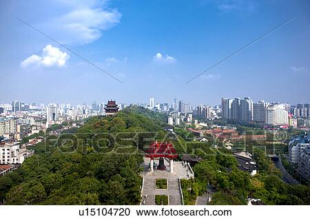 China, Hubei Province, Wuhan, Wuchang, Aerial View View Large Photo Image Stock Image - China, Hubei Province, Wuhan, Wuchang, Aerial View. Fotosearch