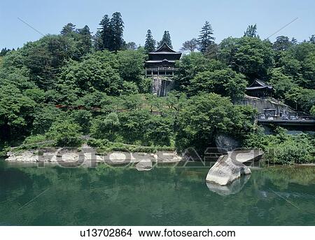 Fukuman Kokuzoson Enzoji Temple, Yanaizu, Fukushima, Japan View Large Photo Image Picture - Fukuman Kokuzoson Enzoji Temple, Yanaizu, Fukushima, Japan. Fotosearch