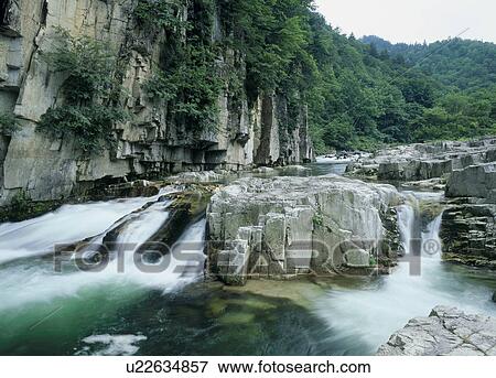 Ina River and Byobu Rocks, Minamiaizu, Fukushima, Japan View Large Photo Image Stock Photo - Ina River and Byobu Rocks, Minamiaizu, Fukushima, Japan. Fotosearch