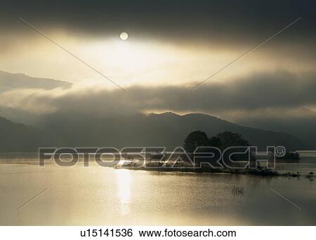 Morning Glory at Akimoto Lake, Kitashiobara, Fukushima, Japan View Large Photo Image Stock Photograph - Morning Glory at Akimoto Lake, Kitashiobara, Fukushima, Japan. Fotosearch