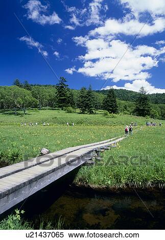 Stock Photography - Oe Wetland, Hinoemata, Fukushima, Japan. Fotosearch