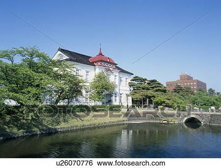Stock Photograph - Taihou-kan, Tsuruoka, Yamagata, Japan. Fotosearch