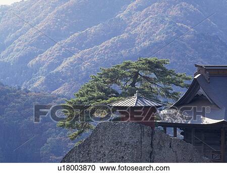 Stock Image - Yama-dera, Yamagata, Yamagata, Japan. Fotosearch