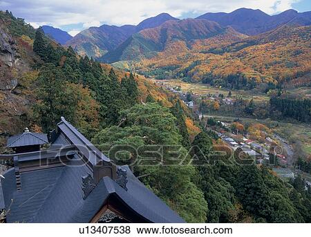 Stock Photo - Yama-dera, Yamagata, Yamagata, Japan. Fotosearch