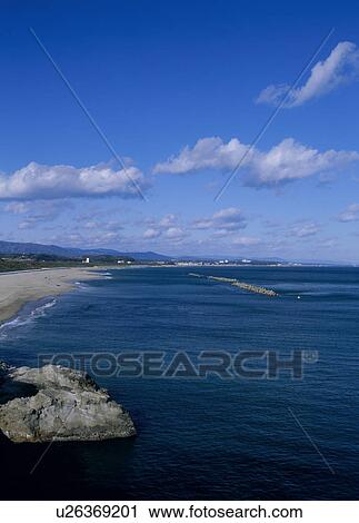 Stock Image - Ishihama Beach, Hitachi, Ibaraki, Japan. Fotosearch
