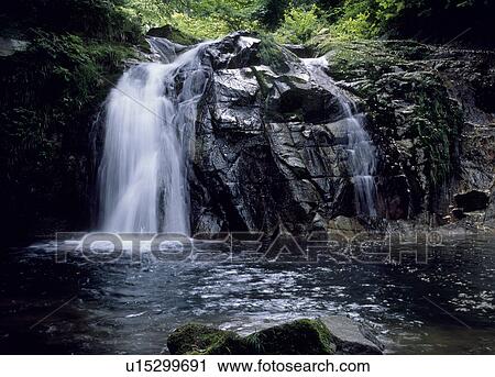 Stock Image - Otome Falls, Takahagi, Ibaraki, Japan. Fotosearch
