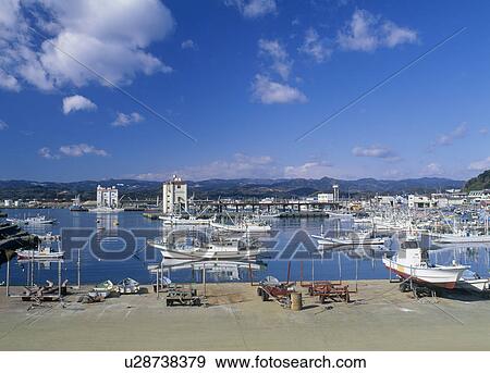 Stock Photo - Otsu Port, Kitaibaraki, Ibaraki, Japan. Fotosearch