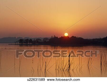 Sunset at Lake Hinuma, Ibaraki, Ibaraki, Japan View Large Photo Image Stock Photo - Sunset at Lake Hinuma, Ibaraki, Ibaraki, Japan. Fotosearch