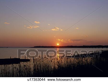 Sunset at Lake Kasumigaura, Kasumigaura, Ibaraki, Japan View Large Photo Image Picture - Sunset at Lake Kasumigaura, Kasumigaura, Ibaraki, Japan. Fotosearch