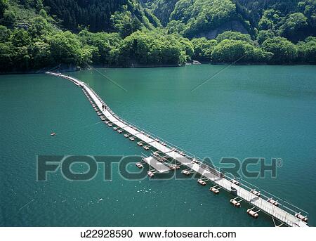 Stock Image - Lake Okutama, Okutama, Tokyo, Japan. Fotosearch