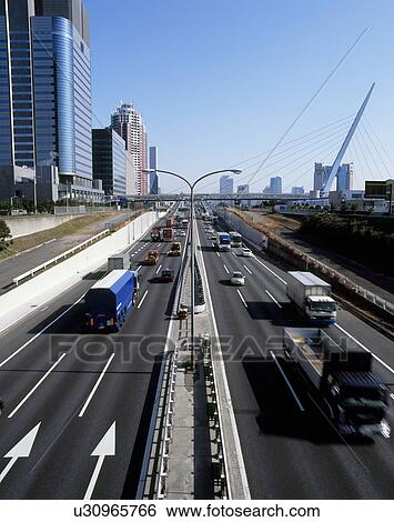The Bay shore Route of Shuto Expressway, Minato, Tokyo, Japan View Large Photo Image Stock Photograph - The Bay shore Route of Shuto Expressway, Minato, Tokyo, Japan. Fotosearch
