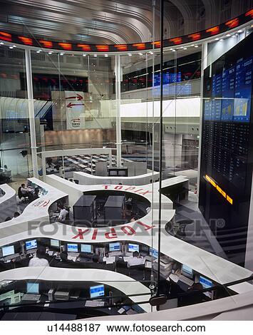 Stock Photo - Tokyo Stock Exchange, Chuo, Tokyo, Japan. Fotosearch
