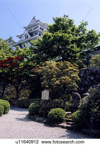 Stock Image - Gujo Hachiman Castle, Gujo, Gifu, Japan. Fotosearch